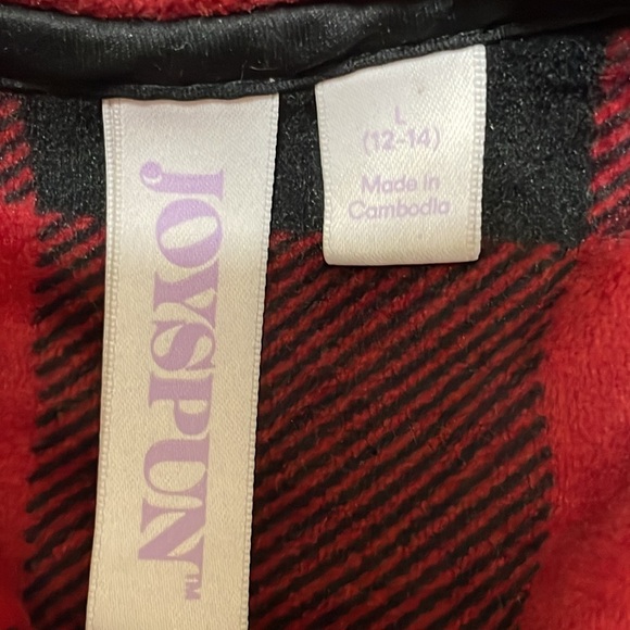 Joyspun Women's Black & Red Buffalo Print Pajamas. Very Good Condition. Size L. - Picture 13 of 14